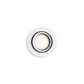 Spot LED incastrat Philips Hue Milliskin, Bluetooth, GU10, 5.5W (25W) ,250 lm, lumina alba (2200-6500K), IP20, 9cm, Alb
