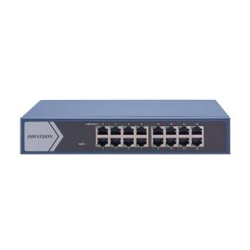 Switch 16 porturi Gigabit Hikvision DS-3E1516-EI, L2, Smart Managed, 16 × gigabit fiber optical ports, Switching capacity 32 Gbp