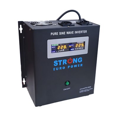 UPS centrale termice Strong Euro Power W 2500VA 1800W Tensiune baterie 24V (2 x 12V)