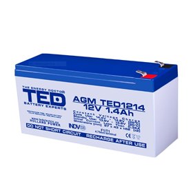 Acumulator AGM TED1214F1 12V 1.4Ah