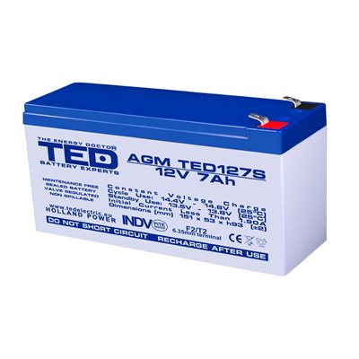 Acumulator AGM TED127SF2 12V 7Ah