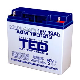 Acumulator AGM TED1219HRF3 12V 19Ah HIGH RATE