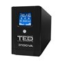 TEDUPS 3100VA 1800W line interactive cu stabilizator 3 iesiri schuko