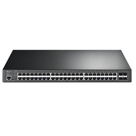 TP-LINK TL-SG3452XP Switch JetStream cu management | 4× Porturi 10GE SFP+ și 48× Porturi Gigabit, POE, Interfață: 48× Poturi RJ4