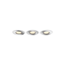 3 Spoturi LED incastrate Philips Hue Adore Bathroom, Bluetooth, 3xGU10 ,3x5W, 1050 lm, lumina alba (2200-6500K), IP44, 9cm, Crom