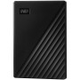 HDD Extern WD My Passport 2TB, 256-bit AES hardware encryption, Backup Software, Slim, USB 3.2 Gen 1 Type-A up to 5 Gb/s, Black