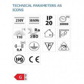 Aplica LED liniara Vivalux JAZZ, 10W, 700 lm, lumina neutra (4000K), 110°, IP20, 580x78x30mm, 30000h, Argintiu