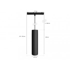 Pendul LED RGB Philips Hue Perifo, Bluetooth, control vocal, 24V, 5.2W, 490 lm, lumina alba si color (2000-6500K), IP20, 28.8x17